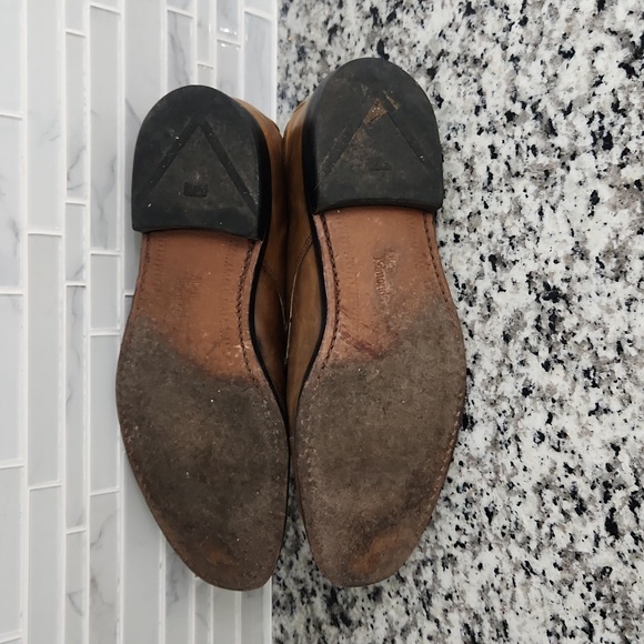 Light Brown Allen Edmonds Lexington Cap-Toe Leather Oxford Dress Shoes sz 10 D - Picture 6 of 6